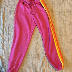 Aviator Nation Joggers with Striped Detail